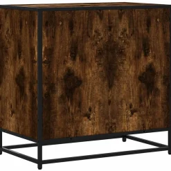 vidaXL Ladekast 70x41x70 cm bewerkt hout gerookt eikenkleurig