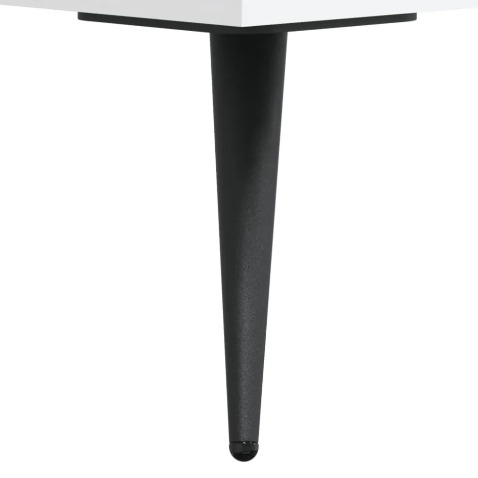 vidaXL Ladekast 69,5x34x90 cm bewerkt hout wit