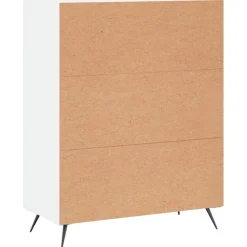 vidaXL Ladekast 69,5x34x90 cm bewerkt hout wit