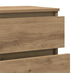 vidaXL Ladekast 60x36x103 cm bewerkt hout artisanaal eikenkleur
