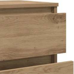 vidaXL Ladekast 60x36x103 cm bewerkt hout artisanaal eikenkleur