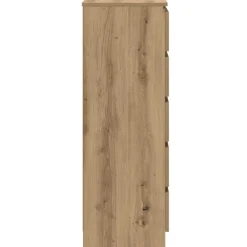 vidaXL Ladekast 60x36x103 cm bewerkt hout artisanaal eikenkleur
