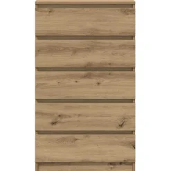 vidaXL Ladekast 60x36x103 cm bewerkt hout artisanaal eikenkleur