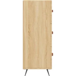 vidaXL Ladekast 69,5x34x90 cm bewerkt hout sonoma eikenkleurig