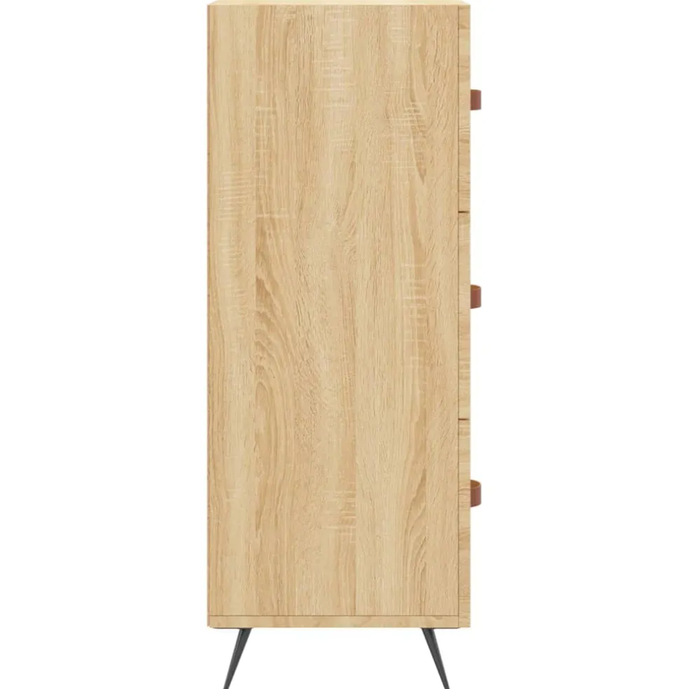 vidaXL Ladekast 69,5x34x90 cm bewerkt hout sonoma eikenkleurig