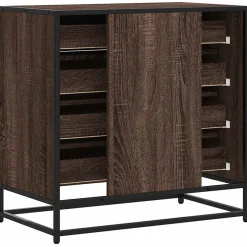vidaXL Ladekast 70x41x70 cm bewerkt hout bruin eikenkleur