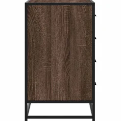 vidaXL Ladekast 70x41x70 cm bewerkt hout bruin eikenkleur