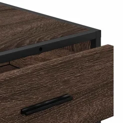 vidaXL Ladekast 70x41x70 cm bewerkt hout bruin eikenkleur