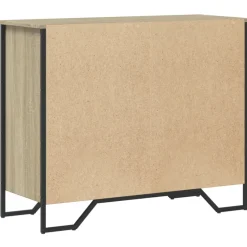 vidaXL Ladekast 91x35,5x74,5 cm bewerkt hout sonoma eikenkleurig
