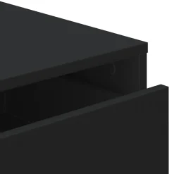 vidaXL Ladekast 60x41x58 cm bewerkt hout zwart