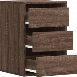 vidaXL Ladekast 40x41x58 cm bewerkt hout bruin eikenkleurig