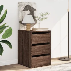 vidaXL Ladekast 40x41x58 cm bewerkt hout bruin eikenkleurig
