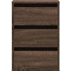 vidaXL Ladekast 40x41x58 cm bewerkt hout bruin eikenkleurig