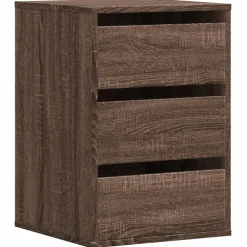vidaXL Ladekast 40x41x58 cm bewerkt hout bruin eikenkleurig
