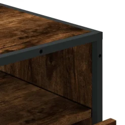 vidaXL Ladekast 70x41x83,5 cm bewerkt hout gerookt eikenkleurig