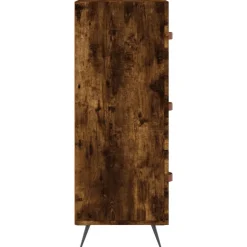 vidaXL Ladekast 69,5x34x90 cm bewerkt hout gerookt eikenkleurig