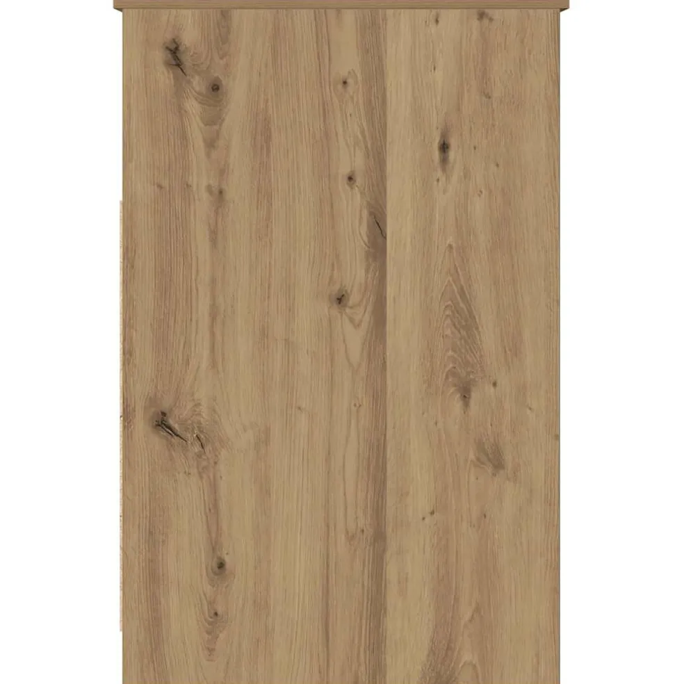 vidaXL Ladekast 40x50x76 cm bewerkt hout artisanaal eikenkleur