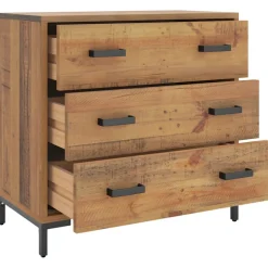 vidaXL Ladekast 75x35x70 cm massief grenenhout