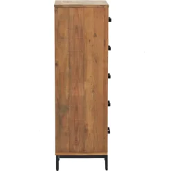 vidaXL Ladekast 42x35x110 cm massief grenenhout