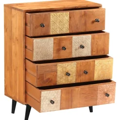 vidaXL Ladekast 60x30x75 cm massief acaciahout