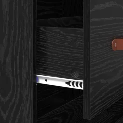 vidaXL Ladekast Zwarte Eik 69,5 x 34 x 90 cm Geconstrueerd hout