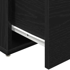 vidaXL Ladekast Zwart Eiken 40,5 x 40 x 40 cm Bewerkt hout