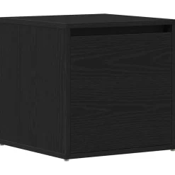 vidaXL Ladekast Zwart Eiken 40,5 x 40 x 40 cm Bewerkt hout