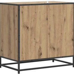 vidaXL Ladenkast 3-Lade Artisanaal eiken 70 x 41 x 70 cm Bewerkt hout
