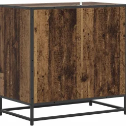 vidaXL Ladenkast 3-Lade Oud hout 70 x 41 x 70 cm Bewerkt hout