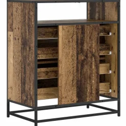 vidaXL Ladenkast 4-Lade Oud hout 70 x 41 x 83,5 cm Bewerkt hout