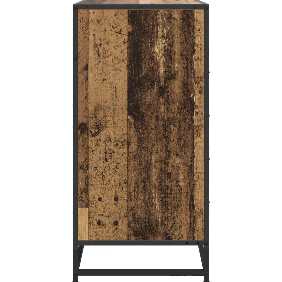 vidaXL Ladenkast 4-Lade Oud hout 70 x 41 x 83,5 cm Bewerkt hout