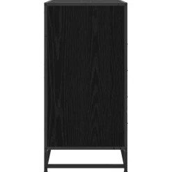 vidaXL Ladenkast 4-Lade Zwart eiken 70 x 41 x 83,5 cm Bewerkt hout