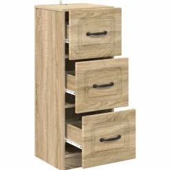 vidaXL Ladenkast Sonoma Eiken 33 x 34,5 x 87 cm Bewerkt hout