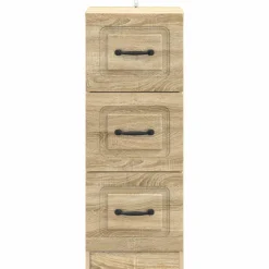 vidaXL Ladenkast Sonoma Eiken 33 x 34,5 x 87 cm Bewerkt hout