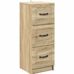 vidaXL Ladenkast Sonoma Eiken 33 x 34,5 x 87 cm Bewerkt hout