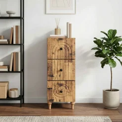 vidaXL Ladenkast 33 x 34,5 x 90 cm Bewerkt hout Oud hout