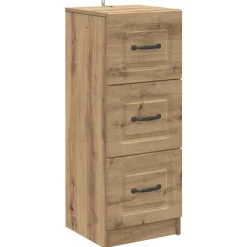 vidaXL Ladenkast 33 x 34,5 x 87 cm Bewerkt hout Artisanaal eiken