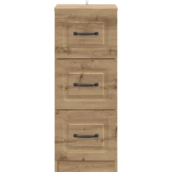 vidaXL Ladenkast 33 x 34,5 x 87 cm Bewerkt hout Artisanaal eiken