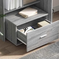 vidaXL Ladenkast 55 x 45 x 31 cm Grijs Sonoma