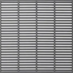 vidaXL Lamellenhek 180x180 cm HKC grijs