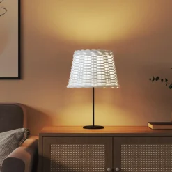 vidaXL Lampenkap Ø30x20 cm wicker wit