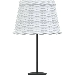 vidaXL Lampenkap Ø30x20 cm wicker wit