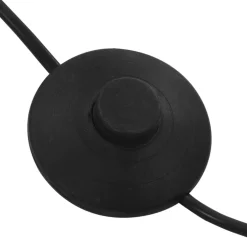 vidaXL Lamp staand 5xE14 200 cm zwart en goud