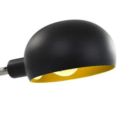 vidaXL Lamp staand 5xE14 200 cm zwart en goud