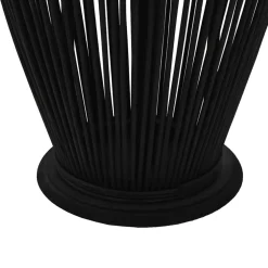 vidaXL Lantaarnhouder hangend 95 cm bamboe zwart