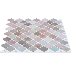 vidaXL Lanturn Tegel 10 st Beige 27 x 27 cm Polyurethaan en PET