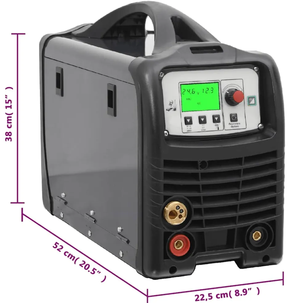 vidaXL Lasapparaat MIG / MMA / Lift TIG 200 A