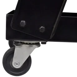 vidaXL Lasgereedschap wagen 3 planken zwart