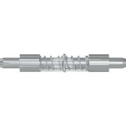 vidaXL Latch 2 st zilver 46 x 17 x 1,2 mm Staal