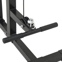 vidaXL Lat pulldown machine Zwart 110 x 70 x 187 cm Gepoedercoat staal